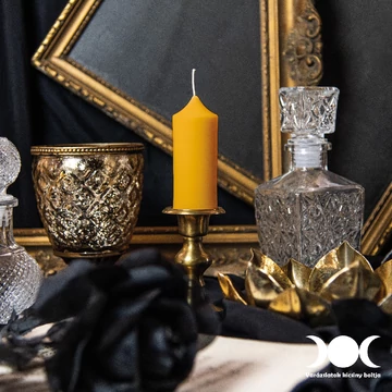 Méhviasz gyertya - 10 cm x 4 cm